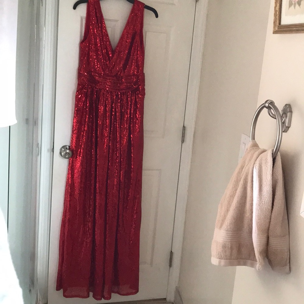 Red sequin dress perfect for Christmas!